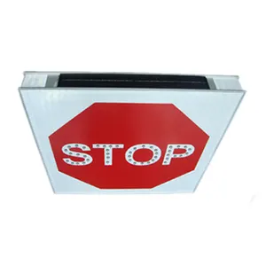 Солнечные светодиодные дорожные знаки, остановка, дорожные предупреждающие знаки с CE