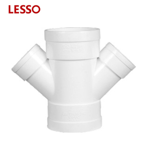 Conector de tubería de drenaje de PVC-U, reductor de doble Y, de plástico, de 32mm-250mm, certificado BV CE ISO - Product Image 2