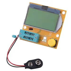 Medidor digital de esr, testador de transistor para diodo e tríodo mos/pnp/npn/lcr, medidor de testador, LCR-T4