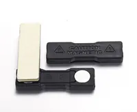 Zwart plastic magnetische clip houder voor naam badges