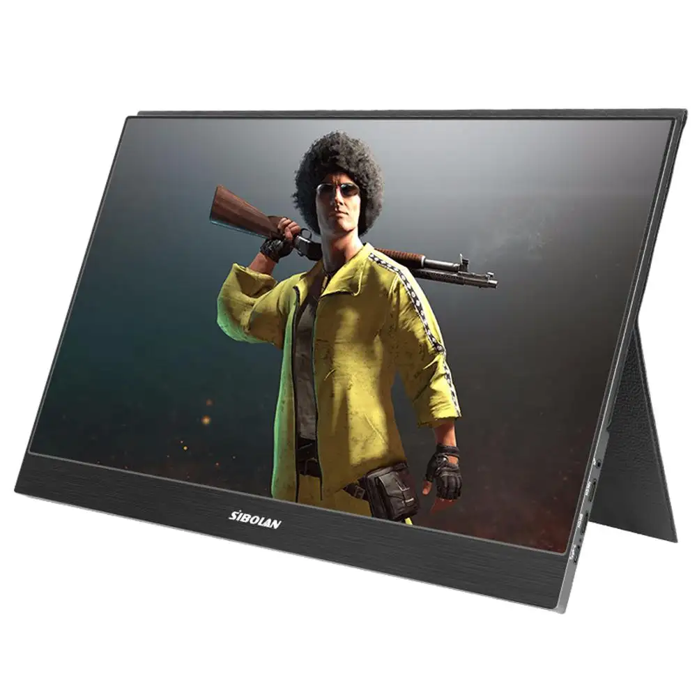 SIBOLAN New monitor HDR IPS Panel 15.6 inch Full HD 1920 x 1080 gaming monitor 144hz 9ms with USB Type-C Portable Monitor