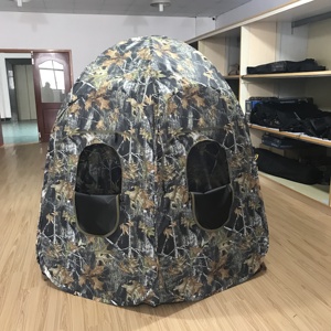 Zeshoekige Jachttent Draagbaar Jachtblind Pop-Up Grondblind 3-4 Personen Camo Weerbestendig - Product Image 2