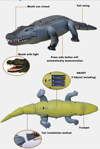 Jouet animal radiocommandé en plastique crocodile avec lumière et son - Product Image 4