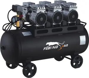 Fengbao 3hp dental silencioso compressor de ar sem óleo máquinas