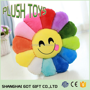 Creative Multicolore Soleil Fleur & <span class=keywords><strong>Emoji</strong></span> Coussin Oreiller En Peluche Jouets - Product Image 5