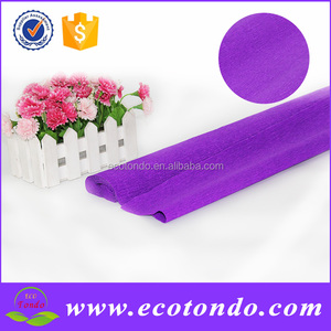 Crepe de papel para embalaje de <span class=keywords><strong>la</strong></span> flor, papel de envolver, fluorescente decorativa arte streamer impreso papel crepé de colores - Product Image 3