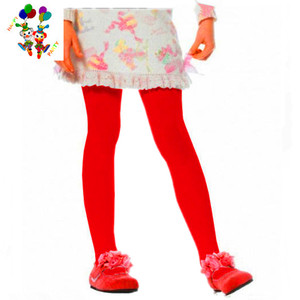 Déguisement de soirée pas cher Collants rouges opaques <span class=keywords><strong>pour</strong></span> filles HPC-3042 - Product Image 1