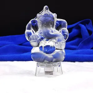 LED Indien Buddha Sammlung Kristall Ganesh Statue