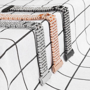 Venta caliente elegante diamante pulsera para Fitbit iónica correa de <span class=keywords><strong>reloj</strong></span>, Diamond steel band para Fitbit iónica Correa - Product Image 6