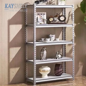 متعددة الوظائف معدن الصلب مستودع التخزين رفوف زاوية مشقوق برشام بولتليس الرف - Product Image 2