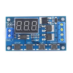 DC 12V 24V Dual MOS LED Digitales Zeit verzögerung relais Trigger Cycle Timer Delay Switch Platine