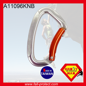 A11096KNB คาราบิเนอร์อะลูมิเนียม, 25KN Bent Gate, ดีไซน์สำหรับกีฬากลางแจ้งแบบเบา - Product Image 2