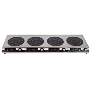 Custom 220V Acero inoxidable 4 quemadores Mejor portátil 3500W Placa de inducción China 3.5kw Cocina de inducción eléctrica 3500W Ih - Product Image 2