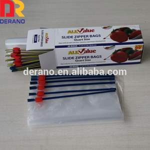 polietileno de baja densidad clara cremallera deslizante bolsa - Product Image 1