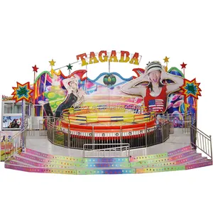 Crazy Dance Game Thrilling Machine Fairground Manufacturer Attraction Amusements Park Equipment Disco Tagada Rides