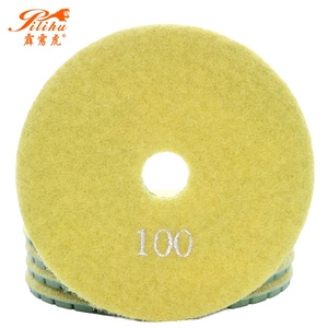 4 Inch Diamond Polishing Pad Kering Basah untuk Granit Marmer Lantai - Product Image 1