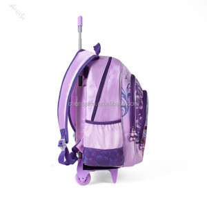 Filles adolescentes sac à dos chariot roue de <span class=keywords><strong>bagage</strong></span> de sac de chariot à école - Product Image 2