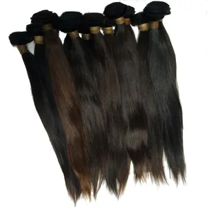 Lesfly מוקה מזל בתולה שיער החברה meche bresilienne cheveux humain extensiones דה cabello אריגת שיער טבעי 10pcs משלוח חינם