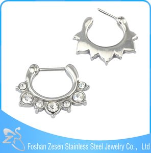 ขายส่งวินเทจกะโหลกแหวนจมูกSahteกะบังจี๋แหวน - Product Image 3