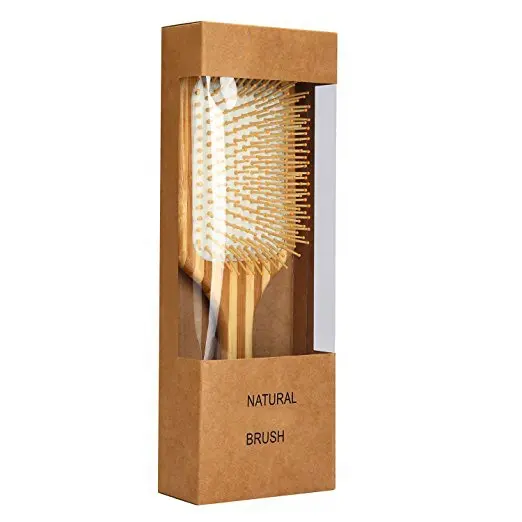 Cepillo de pelo de bambú profesional de buena calidad, alta resistencia al calor, de fábrica