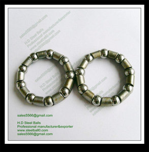 5/32X16 bola de acero de retainer | anillo de piezas de bicicleta bola cubo cojinete jaula - Product Image 3