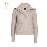 जैकेट शैली पूर्ण ज़िप केबल Kint कश्मीरी स्वेटर कार्डिगन