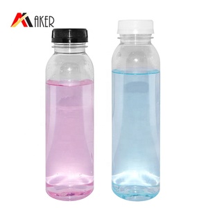 Neue Großhandel <span class=keywords><strong>Boston</strong></span> Round Shape Kunststoff 350ml <span class=keywords><strong>PET</strong></span> Getränkes aft flasche Trinkwasser flaschen mit Verschluss - Product Image 2
