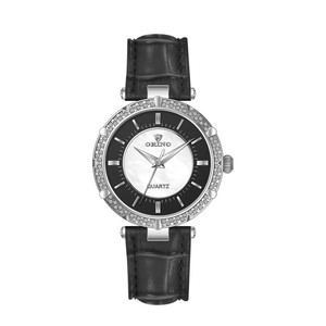 Alta marca de piedra de corona de acero con movimiento suizo mujer de cuarzo reloj de lujo - Product Image 3