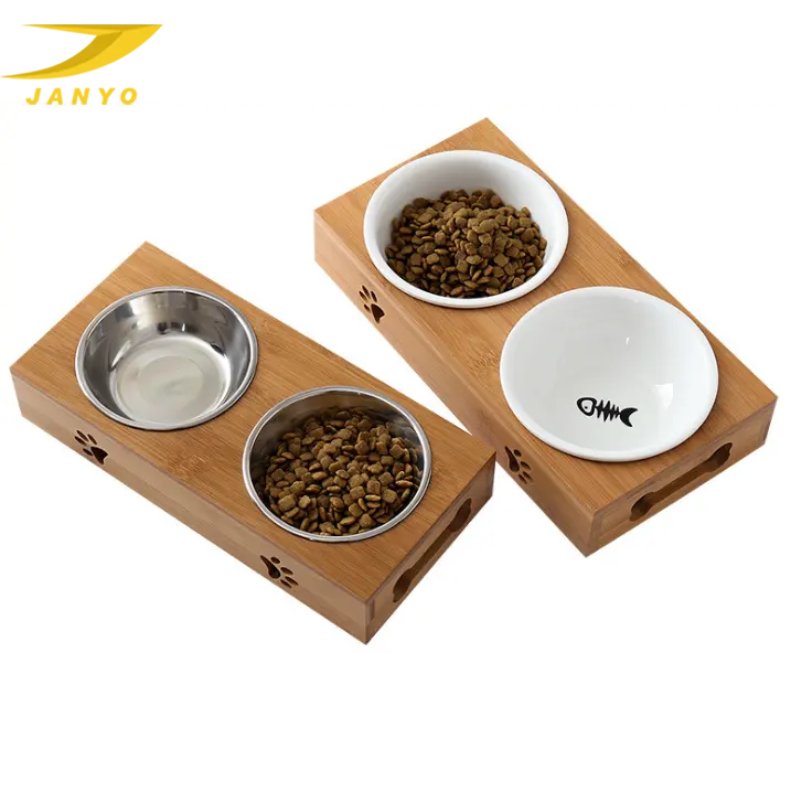Распечатанная миска для кошек на заказ, приподнятая миска для корма для собак, экологическая керамическая миска для домашних животных с индивидуальным подставкой