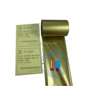 Hohe qualität metallic gold tinte thermotransfer-etikettendrucker barcode drucker band