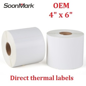 Nhà Máy Cung Cấp 4X6 Inch Nhãn Nhiệt Trực Tiếp 250/500 Cái/cuộn Nhãn Vận Chuyển Cho Dymo Labelwriter Máy In - Product Image 2