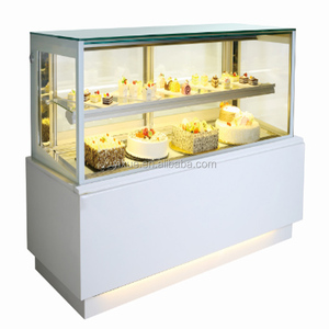 2.4M (8ft) Thương Mại Sang Trọng Bakery Glass Hiển Thị Tủ Lạnh Bánh Làm Lạnh Tủ Trưng Bày - Product Image 6