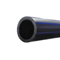Pn8 pn 10 16 bars dn100 dn150 dn225 dn710 dn 200 160mm 20 pouces, tuyaux en pe pour alimentation d'eau