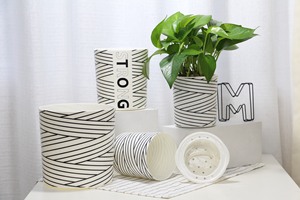 Decoraciones navideñas para <span class=keywords><strong>macetas</strong></span> y jardineras <span class=keywords><strong>de</strong></span> rayas, hecho a medida, venta al por mayor - Product Image 2