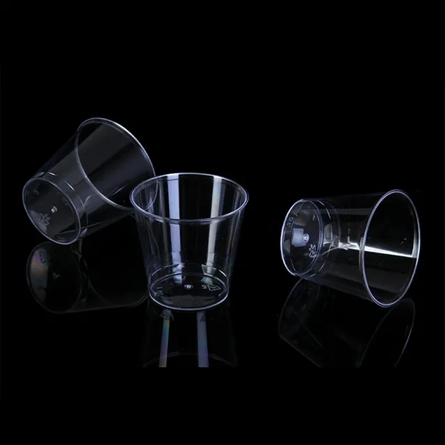 Custom cheap PS 1 oz 30ml shot cup disposable plastic airline beer cup