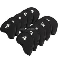 Ensemble de housses de tête en fer et néoprène, 10 pièces par lot, étui de protection pour Golf Club de Golf