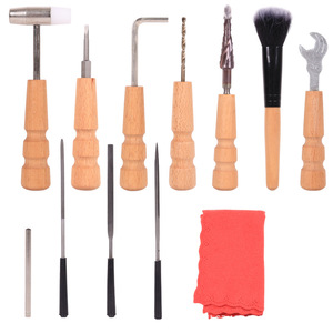 Kit de Reparación y Mantenimiento para Guitarra, <span class=keywords><strong>Ukelele</strong></span> y Bajo Raysen con Herramientas de Metal y Madera y Accesorios en Bolsa de Alta Calidad - Product Image 5