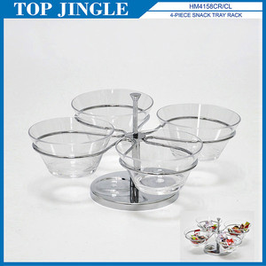 Soportes de plástico rojo con forma de gota de lluvia con estante - Product Image 3