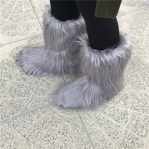 Commercio all'ingrosso variopinti delle donne di pelliccia di inverno stivali di pelliccia del faux - Product Image 4