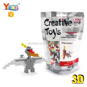 Vente chaude 2018 pour l'éducation de bricolage perles à repasser 3D <span class=keywords><strong>dinosaure</strong></span> bricolage <span class=keywords><strong>hama</strong></span> mini perles diy - Product Image 2