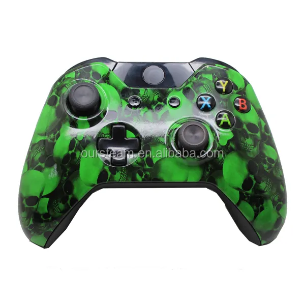 Factory Made Green Skull Wireless Controller For Xbox One Repair Parts