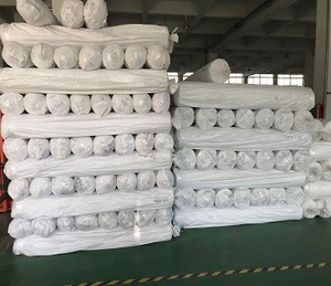 Kain Berlapis 80% Katun 20% Poliester Kain Terry <span class=keywords><strong>TPU</strong></span> Dilaminasi Lebar 140gsm/210Cm Kain Tekstil Rumah Antilembap Tahan Air