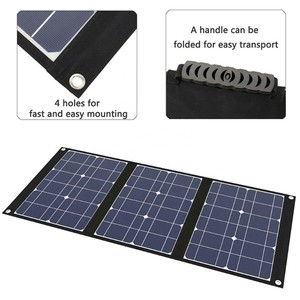 <span class=keywords><strong>Kit</strong></span> de Panel <span class=keywords><strong>Solar</strong></span> Monocristalino Portátil Plegable de <span class=keywords><strong>50W</strong></span> PET con 19%-22% de Eficiencia, Garantía de 5 Años, CE para - Product Image 5