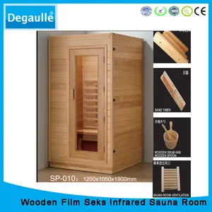 Sauna seca prefabricada pequeña Sauna de vapor portátil para el hogar