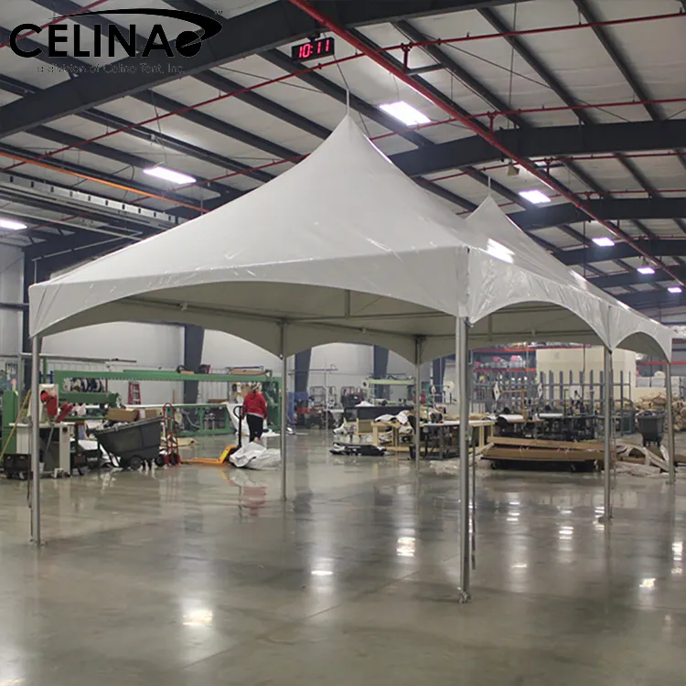 Tentes de fête Celina pour événements Tentes de mariage en plein air à vendre Tente à cadre à crête élevée 15 pi x 30 pi (4,5 m x 9 m)
