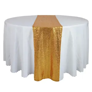 Marious 30*275 см золотые блестки скатерть Свадебная скатерть для стола для Банкетные Скатерти дорожка украшение стола
