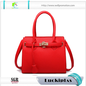 Chino elegancia bolsos de LA PU con bufandas más nuevas fotos dama de la moda - Product Image 2