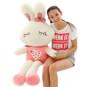 2018 de la fábrica Promoción de peluche blanco personalizado conejo juguetes de peluche - Product Image 1