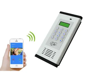 GSM 3G Control de acceso abridor de puerta sistema de alarma remoto K6 de intercomunicador de apartamento