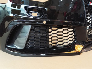 Jc Sportline A6 S6 à RS6 caméra choisir Look carbone PP et ABS matériau pare-chocs avant avec Grill pour Audi A6 13 - 15 - Product Image 4